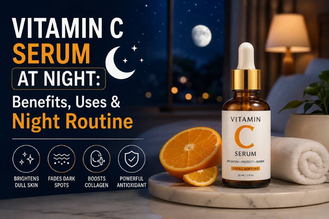 itamin C serum at night with benefits, uses, and nighttime skincare routine
